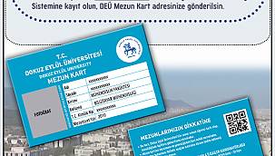 DEÜ'nün Mezun Kartı yoğun talep görüyor 