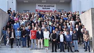 Foça Belediye Başkanı ve Belediye Çalışanları 1 Mayıs'ı Kutladı