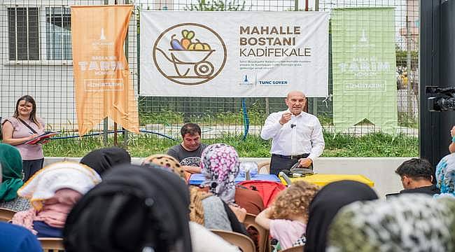 Mahalle bostanı için kura çekildi 