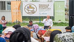 Mahalle bostanı için kura çekildi