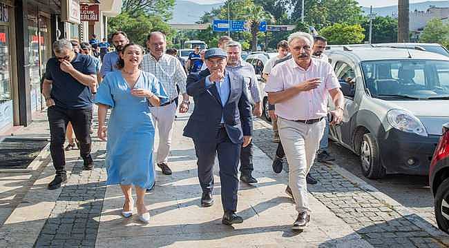 Başkan Tunç Soyer Selçuk'ta Büyükşehir'in çalışmalarını anlattı: Biz bu işi canı gönülden yapıyoruz