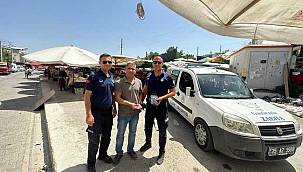 Gaziemir Belediyesi zabıtasından örnek davranış