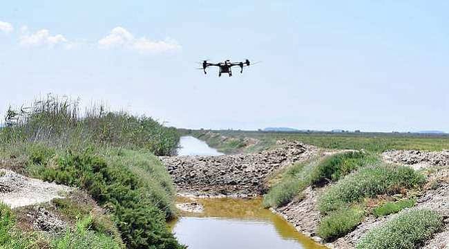 İzmir'de sivrisinek ile dronlu mücadele 