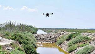 İzmir'de sivrisinek ile dronlu mücadele 