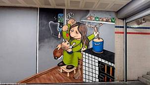 İzmir metro istasyonlarında "Eşitlik Koridorları" 