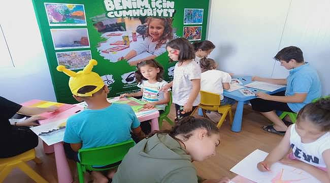 Pınar Çocuk Resim Atölyesi, 20 çadır kentte binlerce çocukla bir araya geldi 