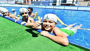 Portatif havuzlar bu yaz da İzmirli çocukları sevindirecek 