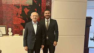 Foça Belediye Başkanı Fatih Gürbüz CHP Genel Merkezini ziyaret etti 