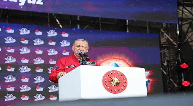 Cumhurbaşkanı Recep Tayyip Erdoğan, İzmir TeknoFest'te...