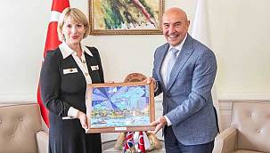 İngiltere Büyükelçisi Morris Başkan Soyer'i ziyaret etti