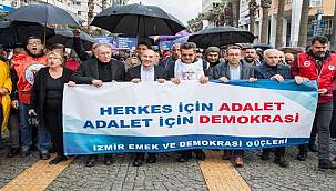 Demokrasi Yürüyüşü'nde "Hak, hukuk, adalet" çağrısı