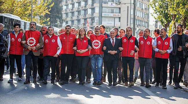 DİSK Genel Başkanı Arzu Çerkezoğlu: "Çekin elinizi soframızdaki ekmekten"