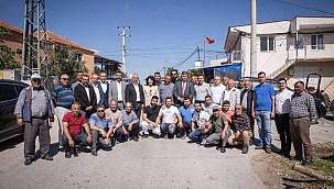 Deliktaş Köyü'ne sandık teşekkürü