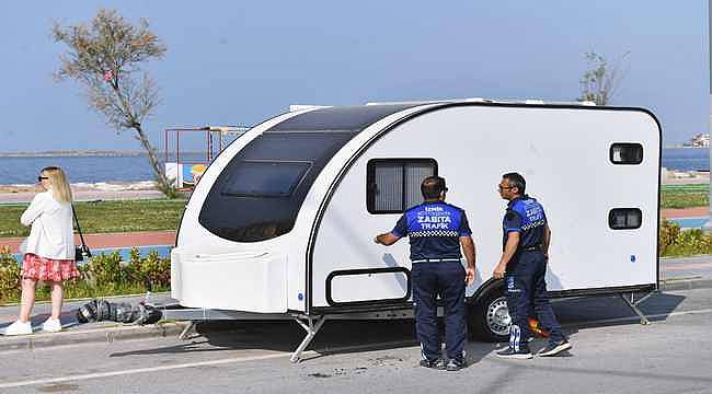 İzmir Büyükşehir Belediyesi'nden karavan işgaline önlem