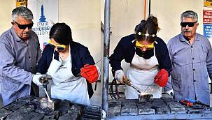 Kadın kaynakçılar iş başında!