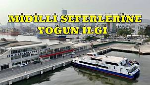 İZDENİZ'in Midilli seferlerine yoğun ilgi