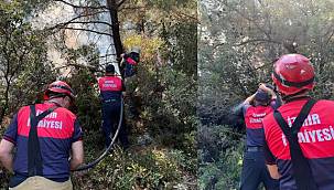 İzmir İtfaiyesi 4 ilçede yangınlara müdahale ediyor