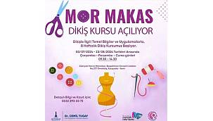 Kadınlar Mor Makas ile dikiş öğrenecek
