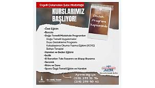 Engelli yurttaşlar için kurs dönemi başlıyor