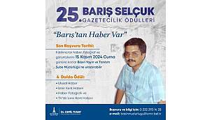 25. Barış Selçuk Gazetecilik Ödülleri için başvurular sürüyor