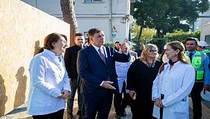 Başkan Tugay'dan Eşrefpaşa Hastanesi incelemesi