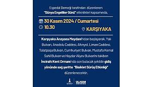 İzmir'de Bisiklet Sürüş Etkinliği nedeniyle trafiğe dikkat!