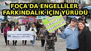 Foça'da 3 Aralık Engelliler Günü: Farkındalık Yürüyüşüyle  Güçlü Bir Mesaj Verildi 