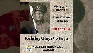 Foça'da "Son Hafta Sohbetleri" Devam Ediyor