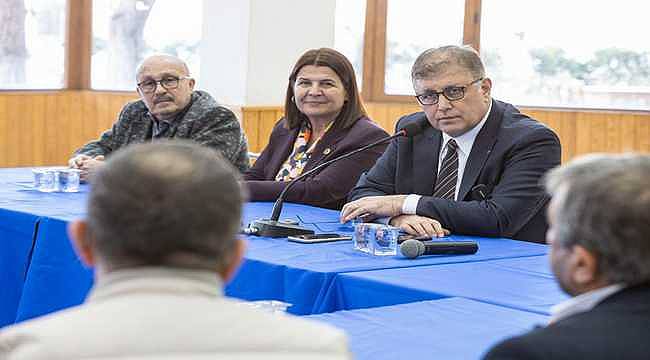 Başkan Tugay, Foça'da Tarımsal Kalkınma ve Süt Üretim Kooperatiflerinin yöneticileri ile buluştu