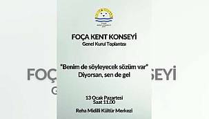 Foça Kent Konseyi'nden Genel Kurula Davet: "Benim de söyleyecek sözüm var" 