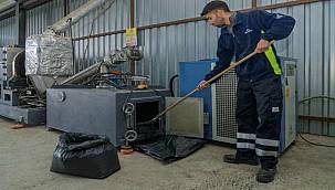 Başkan Tugay'ın sözünü verdiği Biyokömür Tesisi üretime başladı