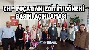 CHP Foça'dan Eğitim Dönemi Basın Açıklaması: "Yetersiz Önlemler Canlara Mal Oluyor"