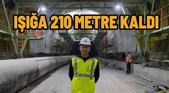 Işığa 210 metre kaldı