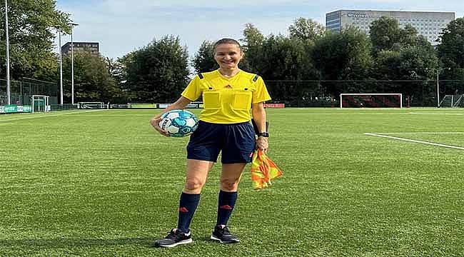 FIFA kokartlı kadın hakem Türkiye'de bir ilke imza attı!