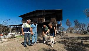 Aliağa'da yangından kurtarılan Kaptan'a sıcak yuva 