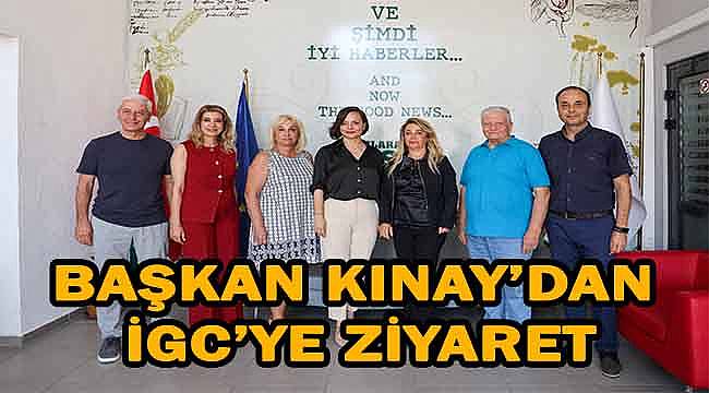 Karabağlar Belediye Başkanı Helil Kınay, İzmir Gazeteciler Cemiyeti'ni ziyaret etti