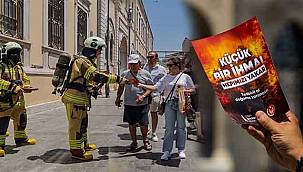 İzmir İtfaiyesi yangınlara dikkat çekmek için sokağa indi