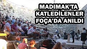 Madımak'ta Katledilenler Foça'da Anıldı 