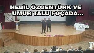 Nebil Özgentürk ve Umur Talu 'Vicdanımızın Hatıra Defteri'ni Foça'da Anlattı