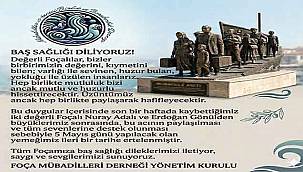 Foça Mübadilleri Derneği’nden taziye nedeniyle erteleme kararı