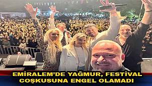 Menemen'de festival coşkusu yağmur dinlemedi
