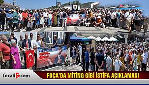 CHP Foça İlçe Örgütü Partiden Topluca İstifa Etti